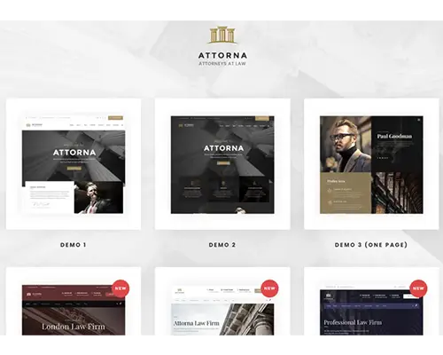 Attorna WordPress Theme for Law Firm Website