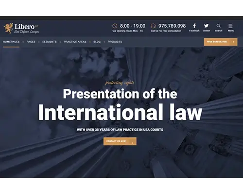 Libero Website Design for Law Firm